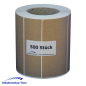 Preview: Kraftpapier Etiketten - 100 x 50 mm - 500 Stück